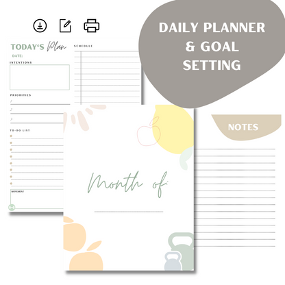 Simple Daily & Weekly Planner - for your mental well-being and keeping sh*t organized